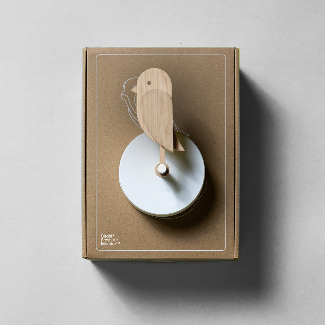 Birdie® CO2-mätare - Wood Edition